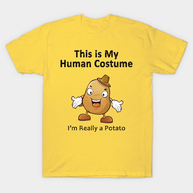 this Is My Human Costume Potato T-Shirt by SilverTee